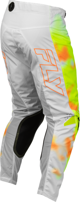 FLY RACING 380-43336 KINETIC BLUR PANTS WHITE/HI-VIS/ORANGE SZ 36