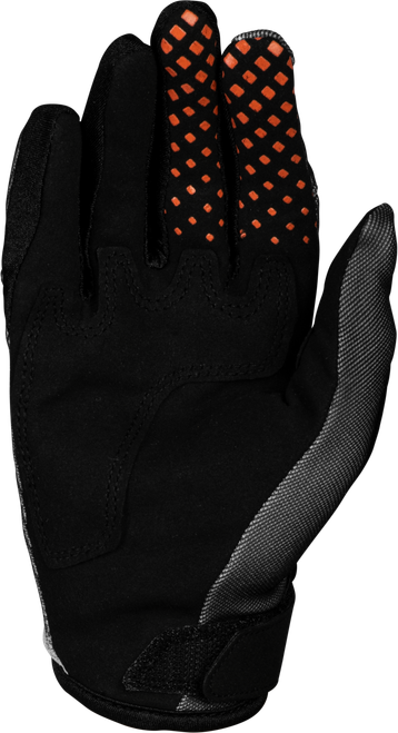 FLY RACING 380-515YL YOUTH KINETIC TORCH GLOVES BLACK/WHITE/ORANGE YL