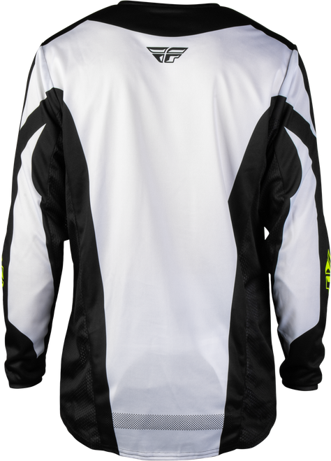 FLY RACING 380-5202X KINETIC FADE JERSEY WHITE/BLACK/HI-VIS 2X
