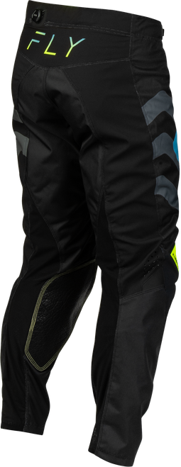 FLY RACING 380-55028 KINETIC VOLT PANTS BLACK/GREY/TEAL/YELLOW SZ 28