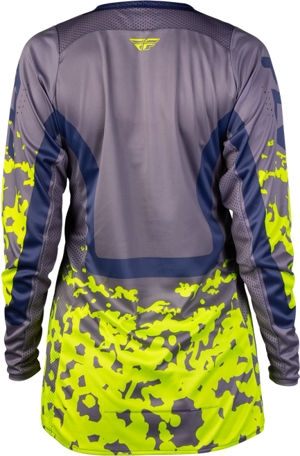 FLY RACING 380-6222X WOMEN'S LITE FLAKE JERSEY LAVENDAR/BLUE/YELLOW 2X