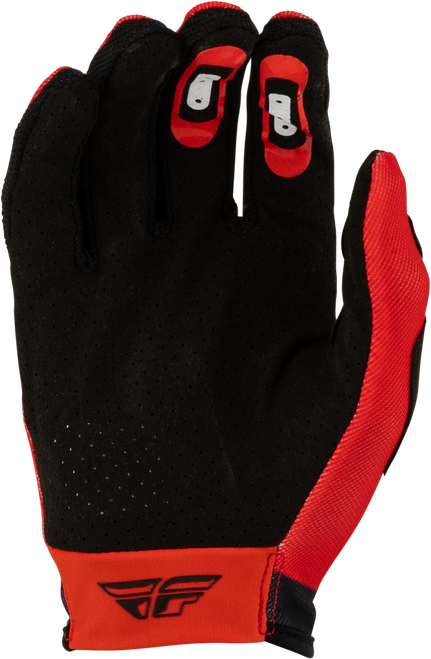 FLY RACING 380-712YS YOUTH LITE FLAKE GLOVES RED/BLACK YS