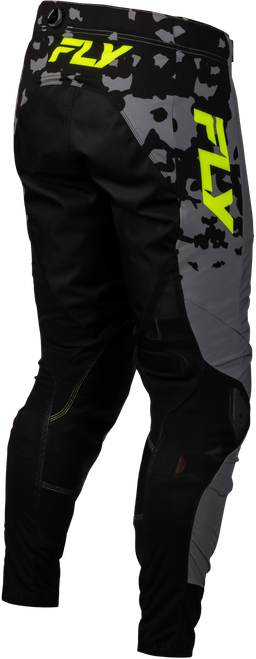 FLY RACING 380-73130 LITE FLAKE PANTS GREY/HI-VIS/BLACK SZ 30