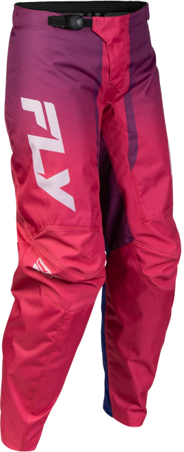 FLY RACING 380-83313 WOMEN'S F-16 LIFT PANTS PINK/PURPLE/WHITE SZ 13/14