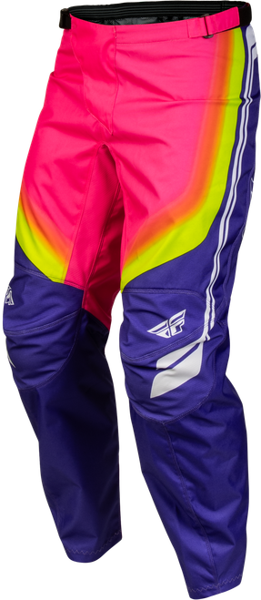 FLY RACING 380-93430 F-16 RAZE PANTS PURPLE/PINK/YELLOW SZ 30