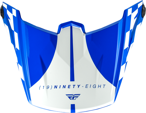 FLY RACING 73-3475V KINETIC LITE RIVAL HLMT VISOR GLOSS BLUE/WHITE