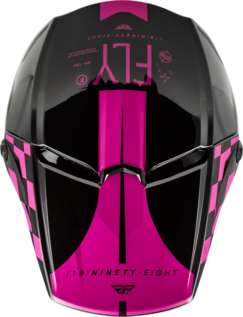 FLY RACING 73-34772X KINETIC LITE RIVAL HELMET GLOSS BLACK/PINK 2X