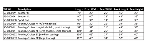FIRE POWER 90Z06J ELITE SERIES COVER SCOOTER XL BLACK