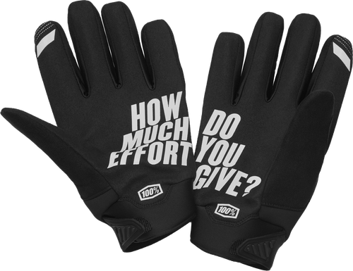 100% 10003-00003 BRISKER GLOVES BLACK XL