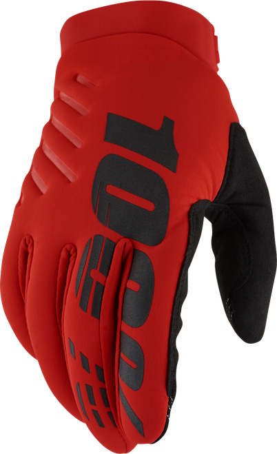100% 10003-00032 BRISKER GLOVES RED LG