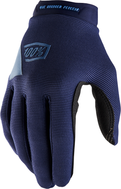 100% 10013-00016 RIDECAMP WOMEN'S GLOVES NAVY/SLATE SM