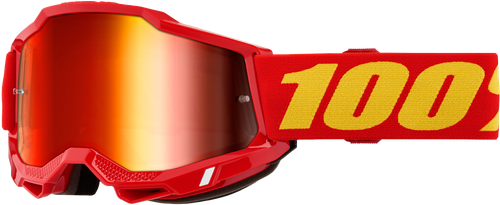 100% 50014-00042 ACCURI 2 GOGGLE RED MIRROR RED LENS