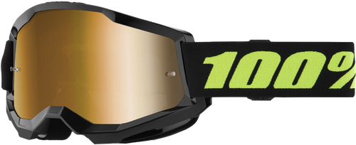 100% 50028-00022 STRATA 2 GOGGLE SOLAR ECLIPSE MIRROR TRUE GOLD