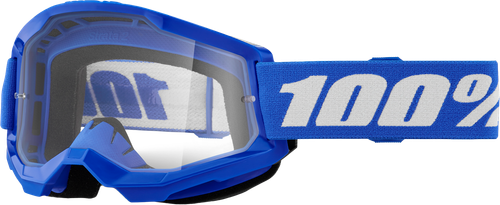 100% 50031-00008 STRATA 2 JUNIOR GOGGLE BLUE CLEAR LENS