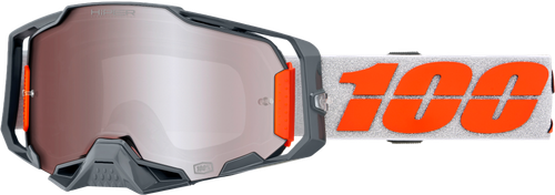 100% 50003-00016 ARMEGA HIPER GOGGLE SILVER MIRROR SILVER LENS