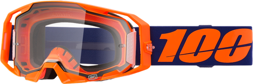 100% 50059-00003 ARMATIC GOGGLE NEON ORANGE CLEAR LENS