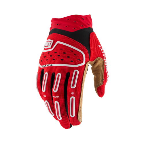 100% 10041-00013 AIRMATIC 2 GLOVES RED/BLACK LG