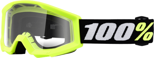 100% 50033-00006 STRATA MINI GOGGLE YELLOW CLEAR LENS