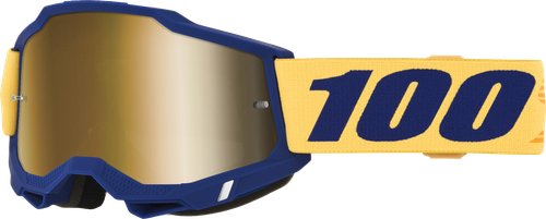 100% 50014-10062 ACCURI 2 GOGGLE DESOTO TRUE GOLD MIRROR LENS