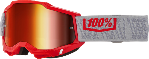 100% 50014-10063 ACCURI 2 GOGGLE GATORBACK RED MIRROR LENS