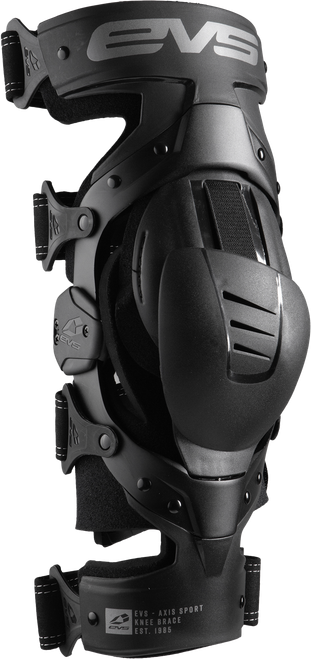 EVS AXISS-BK/GY-XP AXIS SPORT KNEE BRACE PAIR BLACK/BLACK/GREY XL