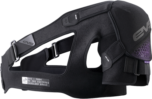 EVS SB04P-BK-M SB04 PRO SHOULDER BRACE W/ REZRO BLACK MD