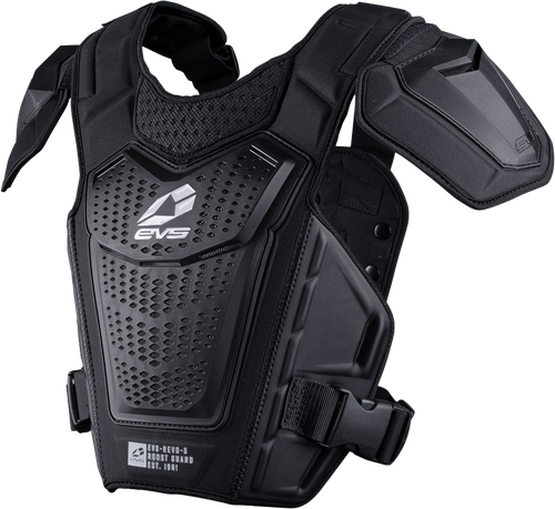 EVS RV5-BK/WH-L/XL REVO 5 ROOST DEFLECTOR BLACK/WHITE LG/XL