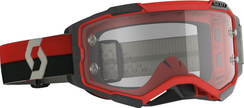 SCOTT 2745141018113 FURY GOGGLE RED/BLACK CLEAR WORKS LENS
