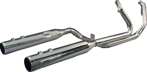 KHROME WERKS 200150 2-into-2 Dominator Exhaust System - Black with Race Tip Twin Cam - Open Box