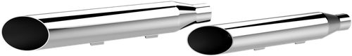 KHROME WERKS 202395 3" HP-Plus® Slip-On Mufflers - Slash-Cut Chrome XL - Open Box