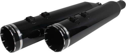 KHROME WERKS 202645 4-1/2" HP-Plus® Slip-On Mufflers - Obsidian Edge - Open Box