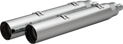 KHROME WERKS 202235 4-1/2" War Hammer Mufflers - Black - Open Box