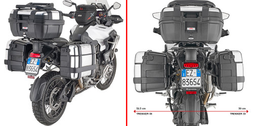 GIVI PLO6423MK SIDE CASE HARDWARE PL ONE-FIT MONOKEY TRI
