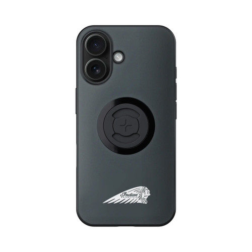 SP CONNECT 50806 INDIAN PHONE CASE W/HEADDRESS IPHONE 16 GRAY W/LOGO