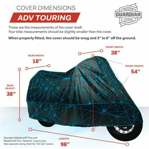 DOWCO 51614-00 COVER WEATHERALL PLUS ADVENTURE TOURING
