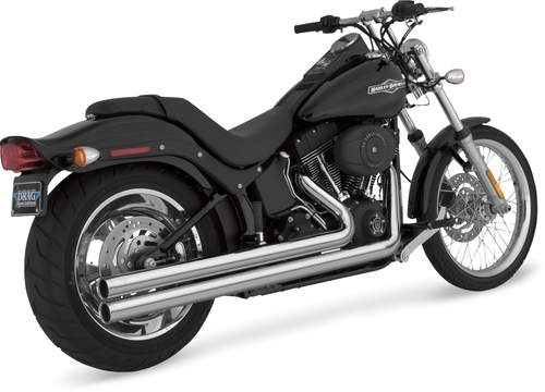 VANCE & HINES 17924 Big Shots Exhaust System - Long - Chrome - Softail - Long Chrome Softail