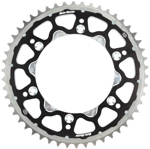 MOTO-MASTER 620023250 Fusion Series Dual Ring Rear Sprocket - 50 Tooth - Black - Honda - 50 Tooth Black Honda