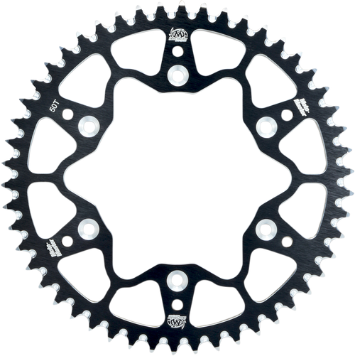 MOTO-MASTER 620072250 7075 Aluminum Rear Sprocket - 50 Tooth - Black - 50 Tooth Black