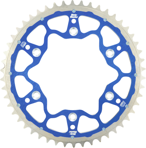 MOTO-MASTER 620123450 Fusion Series Dual Ring Rear Sprocket - 50 Tooth - Blue - 50 Tooth Blue