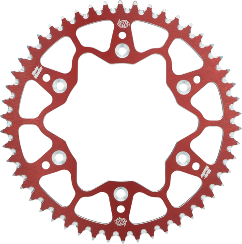 MOTO-MASTER 620072349 7075 Aluminum Rear Sprocket - 49 Tooth - Red - 49 Tooth Red