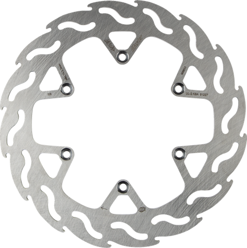 MOTO-MASTER 110600-PU Brake Rotor - Rear - Flame - Rear Flame