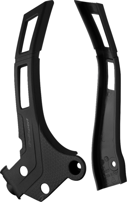 POLISPORT 8466700001 Frame Guards - Black - Yamaha - YZ '05-'25 - Black Yamaha YZ '05-'25