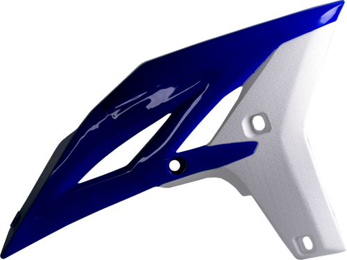POLISPORT 8413700006 Radiator Cover - Blue/White - Yamaha - YZ/WR '10-'15 - Blue/White Yamaha YZ/WR '10-'15