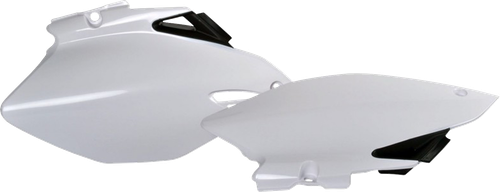 POLISPORT 8602900001 Side Panels - White OEM '06-'09 - Yamaha - YZ '06-'09 - White OEM '06-'09 Yamaha YZ '06-'09