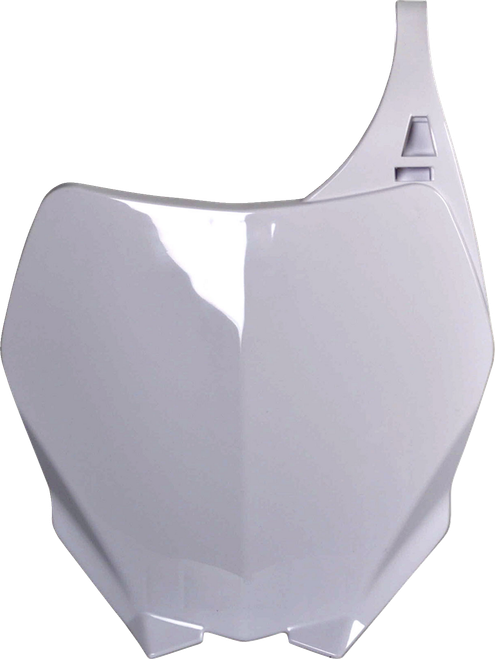 POLISPORT 8658100001 Number Plate - White - Yamaha - YZ/YZF '06-'14 - White Yamaha YZ/YZF '06-'14