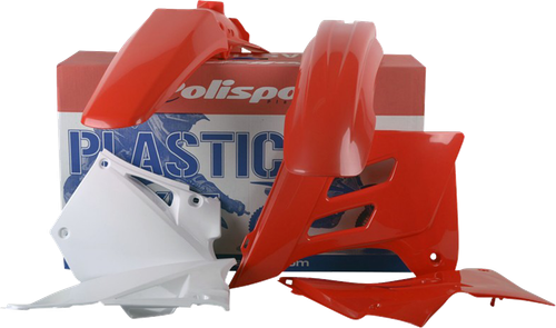 POLISPORT 90197 Standard Plastic Kit - Red/White OEM - Gas Gas - EC '05-'06 - Red/White OEM Gas Gas EC '05-'06