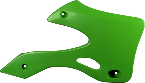 POLISPORT 8419200002 Radiator Cover - Green OEM - Kawasaki - KX '99-'02 - Green OEM Kawasaki KX '99-'02