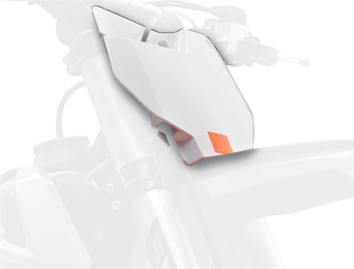 POLISPORT 8666400008 Number Plate - White - KTM - SX/XC '19-'22 - White KTM SX/XC '19-'22