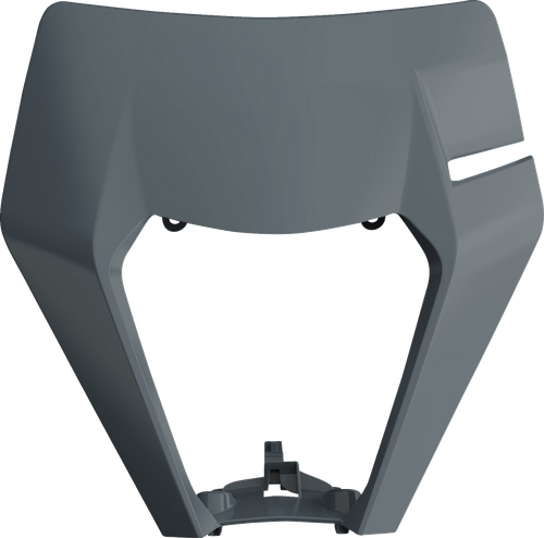 POLISPORT 8666800003 Headlight Mask - Gray - KTM - EX/XC '17-'19 - Gray KTM EX/XC '17-'19