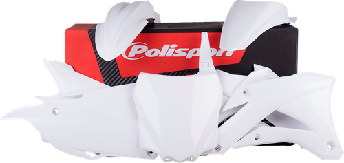 POLISPORT 90633 Standard Body Kit - White - Kawasaki - KX '14-'22 - White Kawasaki KX '14-'22